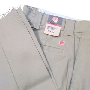 Red Kap PT62KH2 Mens 34x37 Unhemmed Khaki Tan Poly Blend Uniform‎ Work Pant
